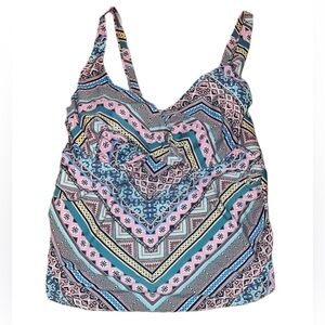 Women’s Aztec print bathing suit top